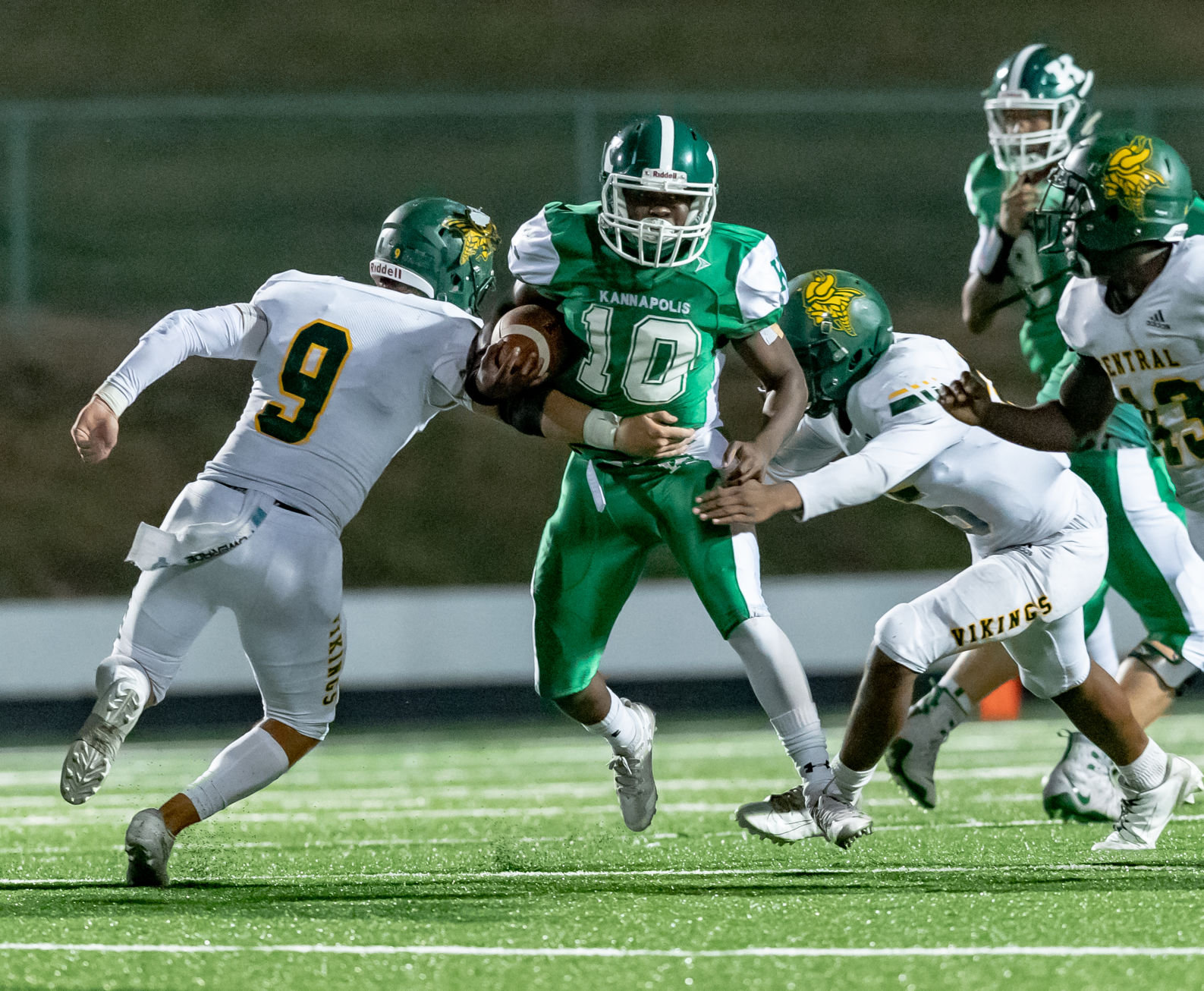 Friday night high school football action